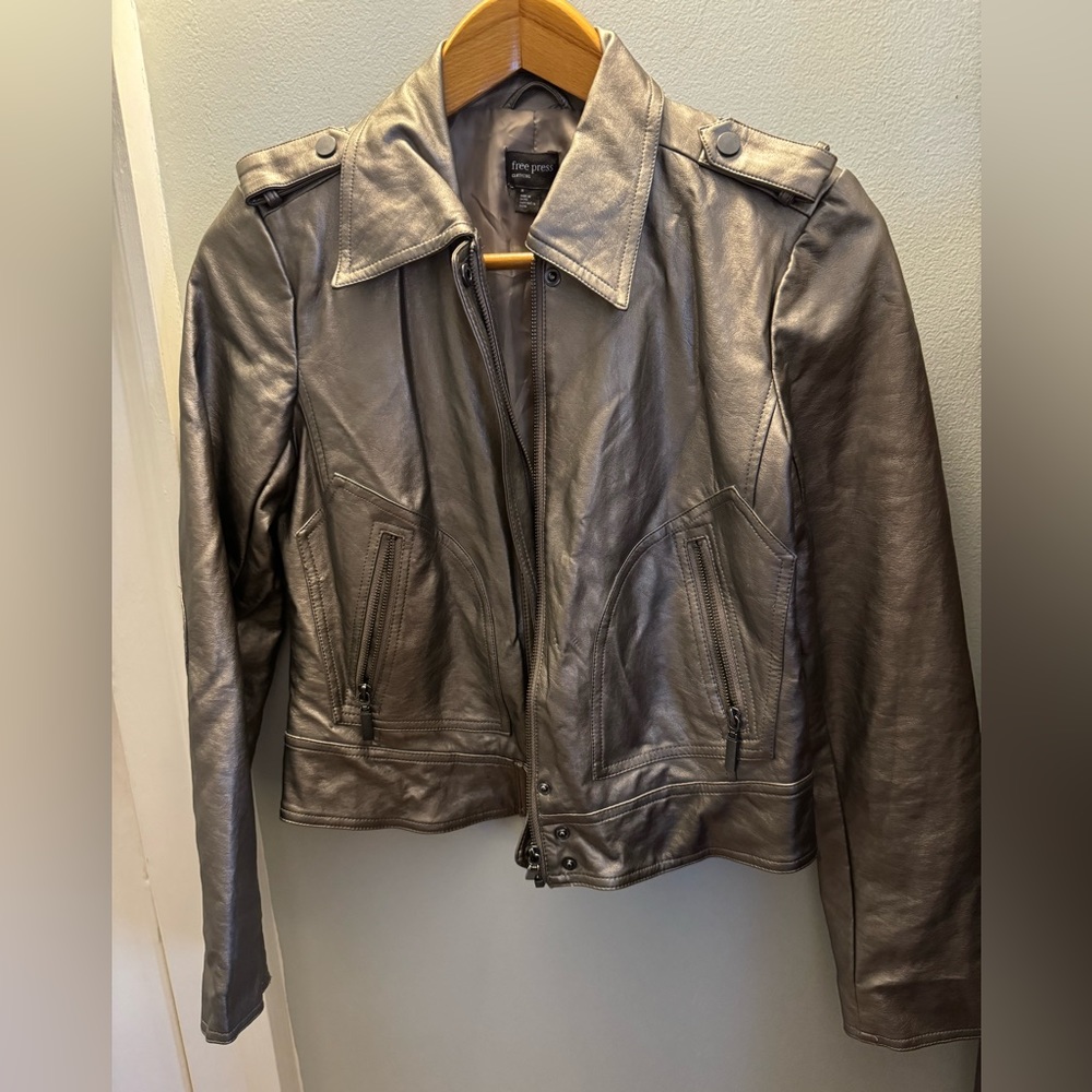 Free Press Clothing Metallic Jacket